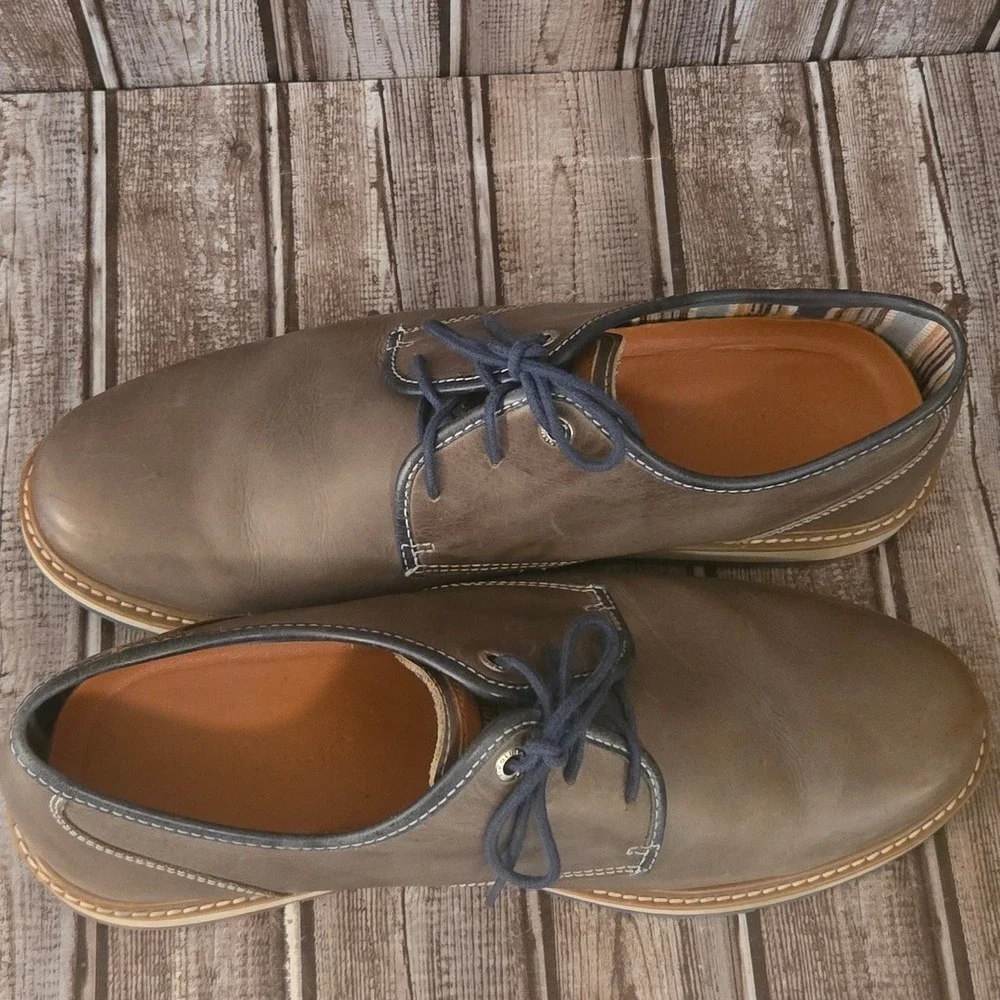 Sz 45 / 11-11.5 Mens Pikolinos Berna Olive Brown Leather Derby Shoes VGUC